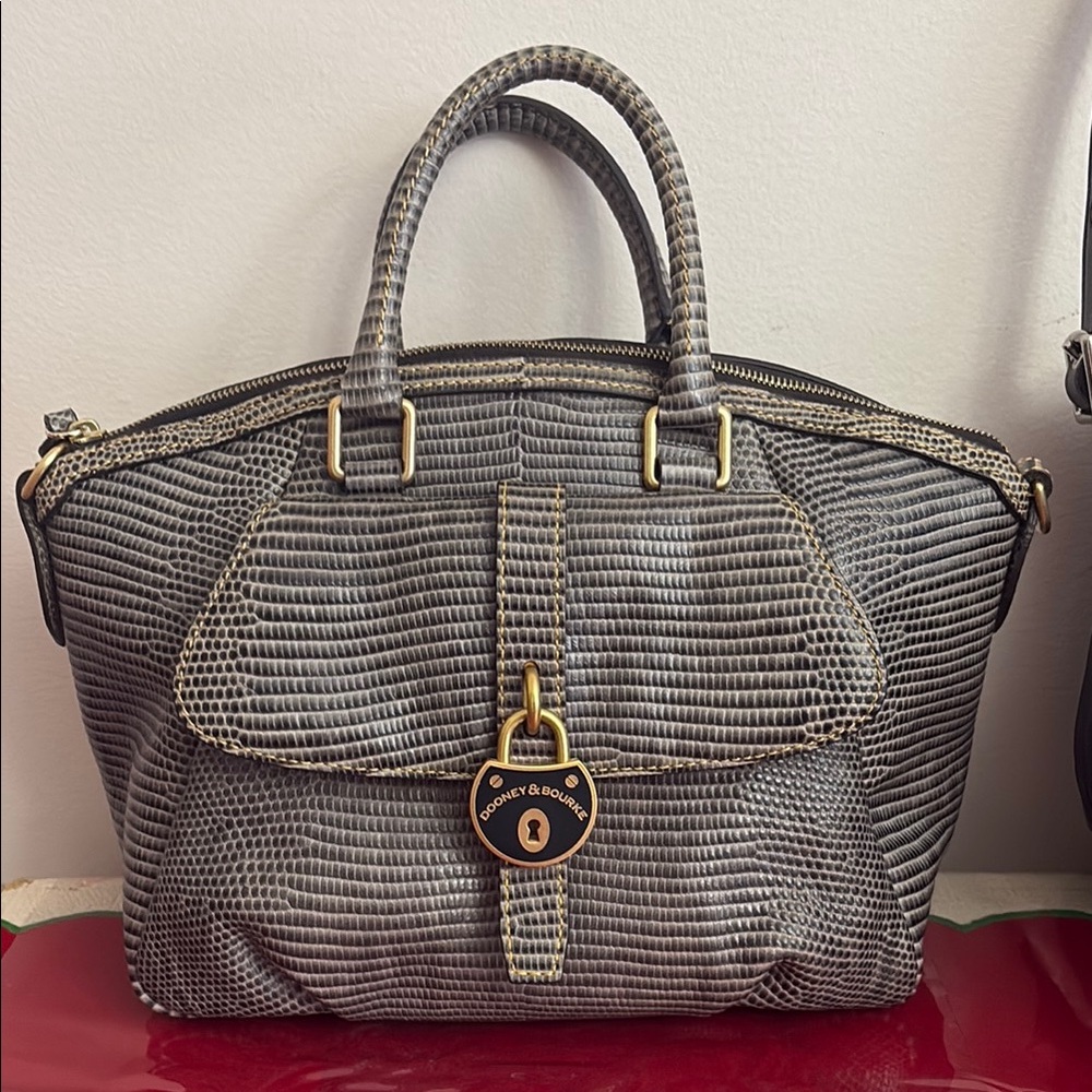 Dooney Bourke Santorini Lizard Satchel